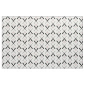 Tissu Bateaux de baseball croisés, blancs - taille perso (Fat Quarter)