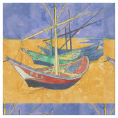 Tissu Bateaux de Van Gogh Impressionnisme Plage (Fermer)