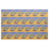 Tissu Bateaux de Van Gogh Impressionnisme Plage (Fat Quarter)