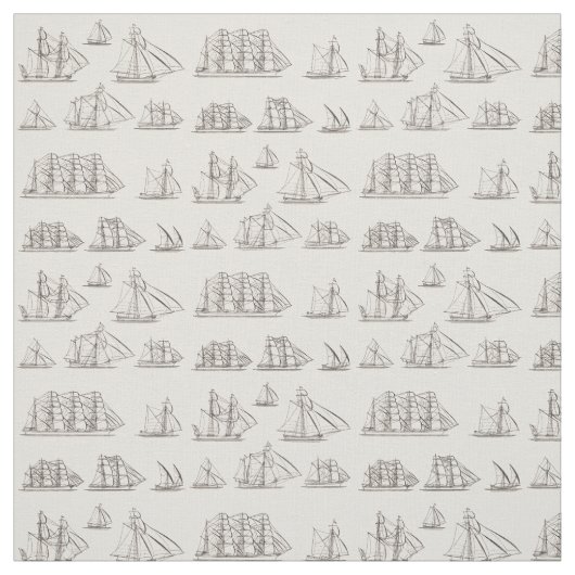 Tissu Bateaux vintages (Échantillon)