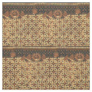 Tissu Batik Earthy Grain de Café Élégant Rustique Rugueu