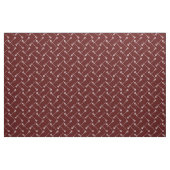 Tissu Bâtons blancs Maroon Lacrosse (Fat Quarter)