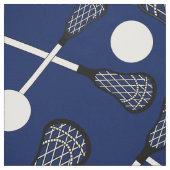 Tissu Bâtons de lacrosse de bleu marine (Échantillon)