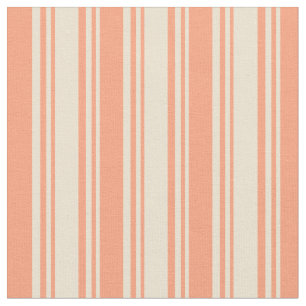 Tissu Bbeige et Saumon clair