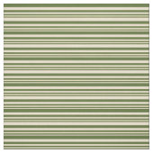 Tissu Bbeige et vert foncé d'olive rayures (Échantillon)