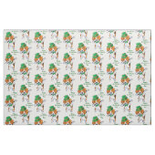 Tissu Beagle Dabbing de la Saint Patrick (Fat Quarter)