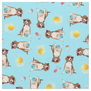 Tissu Beagle d'été