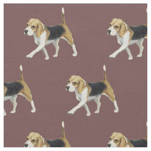 Tissu Beagle Dog Art Fabric (Fermer)