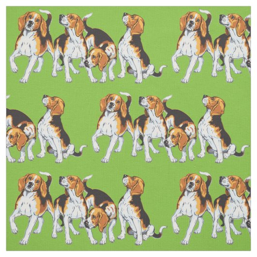 Tissu beagle hounds (Échantillon)