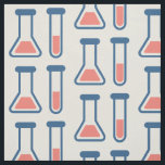 Tissu Beaker & Test Tube Science Themed<br><div class="desc">Tissu avec un dessin mignon d'un tube d'essai et d'un bécher. Parfait pour les types scientifiques.</div>