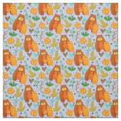 Tissu Bear & Baby Bear Cub (Échantillon)