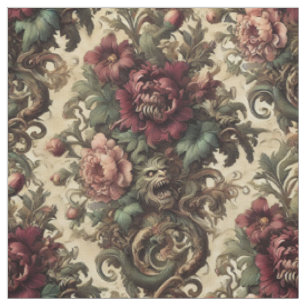 Tissu Beastly Bouquet - Tuile gothique victorienne