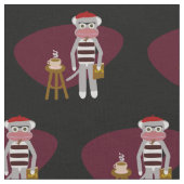 Tissu Beatnik Sock Monkey (Fermer)