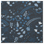 Tissu Beau Boho Floral Classic Blues (Échantillon)