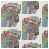 Tissu Beau Buffalo American Bison (Échantillon)