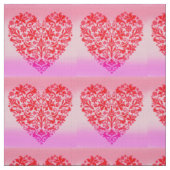 Tissu Beau coeur rouge (Échantillon)