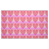 Tissu Beau coeur rouge (Fat Quarter)