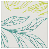 Tissu Beau Feuilles aquarelle (Fermer)