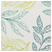 Tissu Beau Feuilles aquarelle (Échantillon)