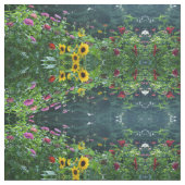 Tissu Beau jardin fleuri (Fermer)