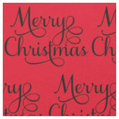 Tissu Beau Joyeux Texte de script de Noël (Fermer)