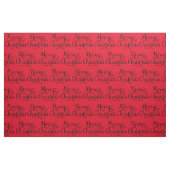 Tissu Beau Joyeux Texte de script de Noël (Fat Quarter)
