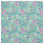 Tissu Beau motif avec des éléments d'été (Échantillon)