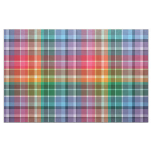 Tissu Beau plaid d'arc-en-ciel