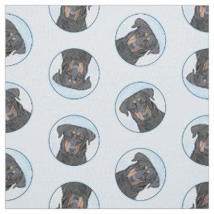 Tissu Beauceron Peinture en noir et en bronze Cheepdog C