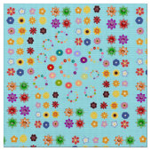 Tissu Beaucoup de fleurs (Fermer)