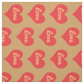 Tissu Beaucoup de Motif d'amour (Échantillon)