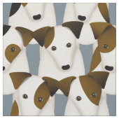 Tissu Beaucoup de Parson Jack Russell Terriers chiens mo (Fermer)