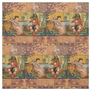 Tissu Beauté Beast Classic Fairy Tale Caractères