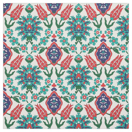 Tissu 💙 ❤️ 💚 Beaux carreaux turcs (Échantillon)