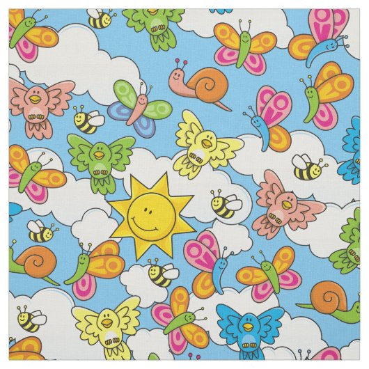 Tissu Bébé Animaux Arrière - plan (Échantillon)
