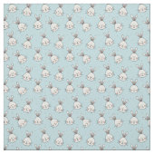 Tissu Bébé Bébé Motif sur Bleu Bébé (Échantillon)