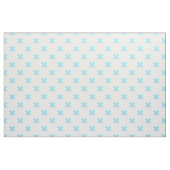 Tissu Bébé bleu croix coutures sur blanc (Fat Quarter)