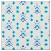 Tissu Bébé Bleu mignon Bee (Fermer)