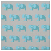 Tissu Bébé Eléphant mignon Nursery Gris (Échantillon)