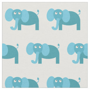 Tissu Bébé Eléphant mignonne Nourriture blanche