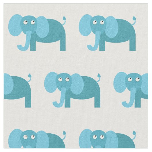 Tissu Bébé Eléphant mignonne Nourriture blanche (Fermer)