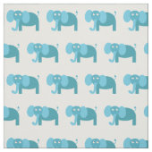 Tissu Bébé Eléphant mignonne Nourriture blanche (Échantillon)