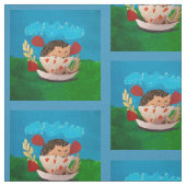 Tissu Bébé Hérisson (Échantillon)