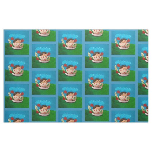 Tissu Bébé Hérisson (Fat Quarter)