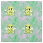 Tissu Bébé mignon Dragon vert & bleu (Échantillon)