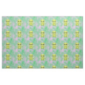 Tissu Bébé mignon Dragon vert & bleu (Fat Quarter)