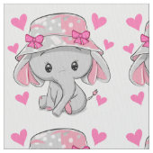 Tissu Bébé mignon Eléphant fille (fermé)