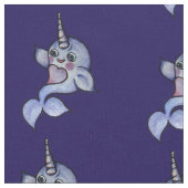 Tissu Bébé narval mignon (Fermer)