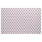 Tissu Bébé rose pâle Motif d'éléphant blanc (Fat Quarter)