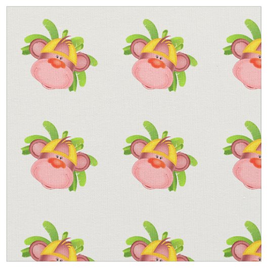 Tissu Bébé singe (Fermer)